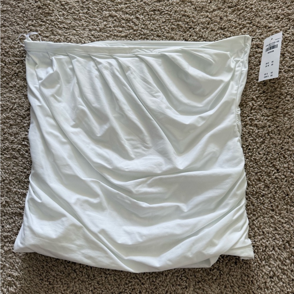 Abercrombie & Fitch White Strapless Tank Top